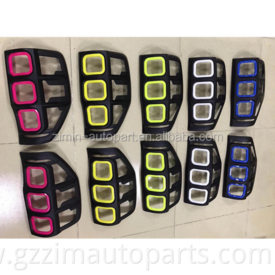 Car Light Accessories Front & Rear Colorful Plastic Cover Used For Ranger